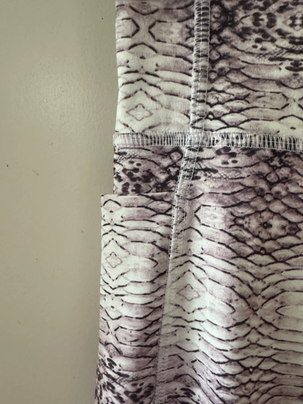 Gottex Purple Patterned High-Waist Leggings size M - Picture 3 of 7